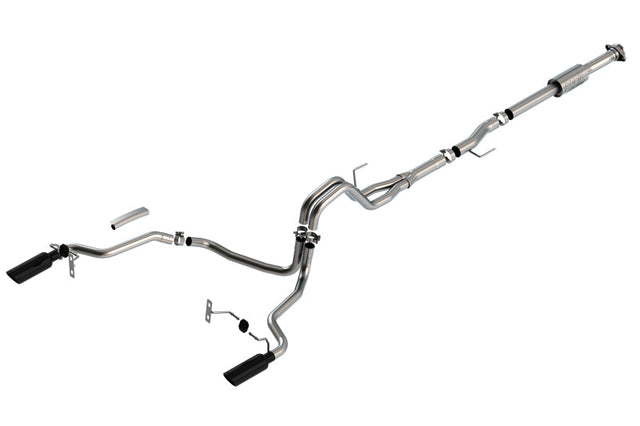 Borla F-150 2021 2.7L/3.5L 4dr CC SB EC STB Lari/King R/Plinum/LTD 3/2.25 SRE CB AK BLK CHR Tips Borla Catback  AXOPROS