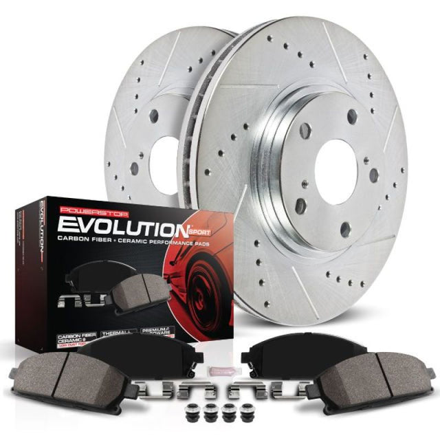 Power Stop 2019 Lexus ES350 Rear Z23 Evolution Sport Brake Kit PowerStop Brake Kits - Performance D&S  AXOPROS