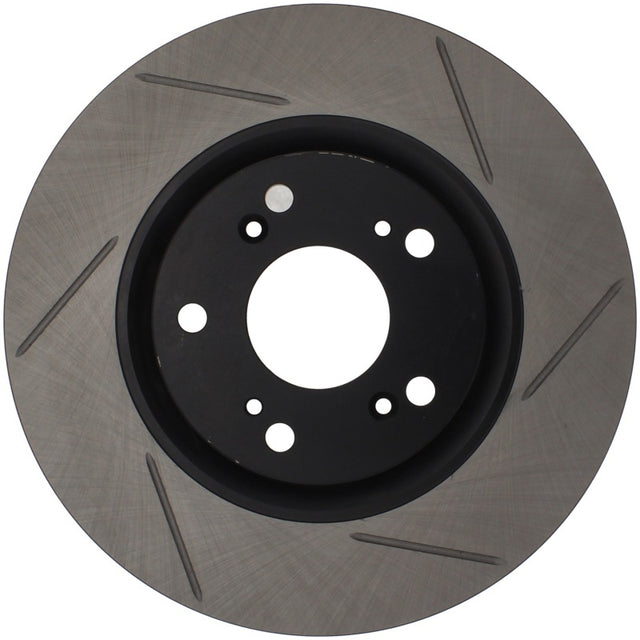 StopTech Power Slot Slotted 06-08 Honda Civic Si Front Left Rotor Stoptech Brake Rotors - Slotted  AXOPROS