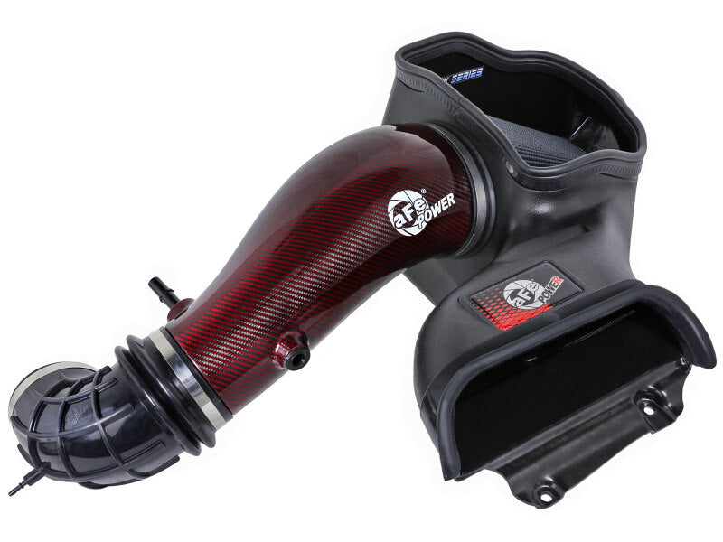aFe 23-24 Ford F150 Raptor R Supercharged Red Carbon Track Series Air Intake w/ P5R Filter (MOQ 24) aFe Cold Air Intakes  AXOPROS