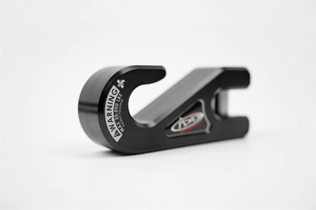 Addictive Desert Designs 1-5/16in Winch Fairlead Plate w/ Recessed Round End Hook - Black Addictive Desert Designs