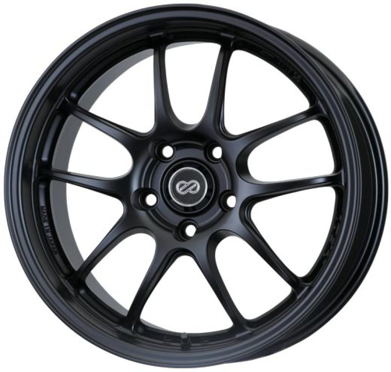 Enkei PF01 17x9 5x114.3 48mm Offset 75mm Bore Diameter Matte Black Wheel Enkei Wheels - Cast  AXOPROS