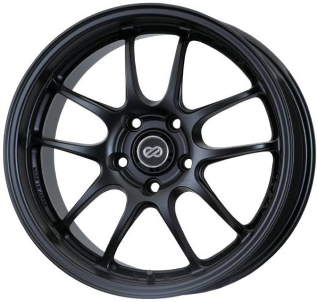 Enkei PF01 17x9 5x114.3 48mm Offset 75mm Bore Diameter Matte Black Wheel Enkei Wheels - Cast  AXOPROS