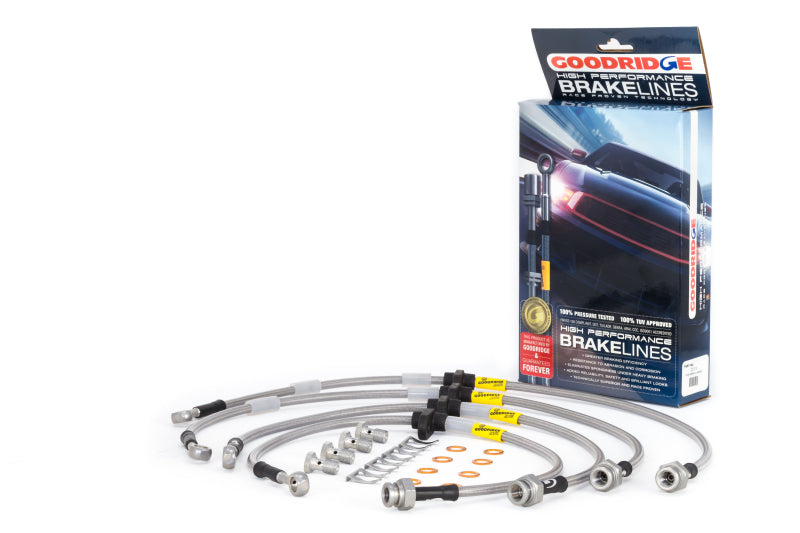 Goodridge 91-95 Acura Legend Stainless Steel Brake Lines Goodridge Brake Line Kits  AXOPROS
