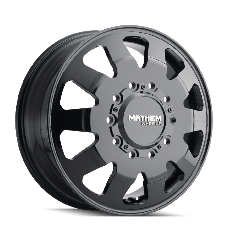 Mayhem 8181 Challenger Dually 22x8.25 / 10x225 BP / 169mm Offset / 170.1mm Hub Full Black Wheel Mayhem Wheels - Forged  AXOPROS