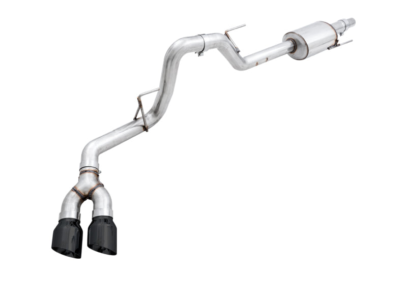 AWE Tuning 2015+ Ford F-150 0FG Single Exit Performance Exhaust System w/4.5in Diamond Black Tips AWE Tuning Catback  AXOPROS