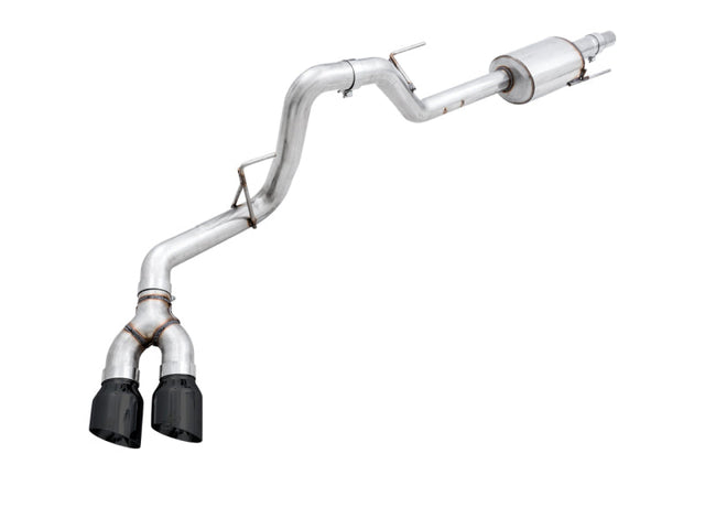 AWE Tuning 2015+ Ford F-150 0FG Single Exit Performance Exhaust System w/4.5in Diamond Black Tips AWE Tuning Catback  AXOPROS