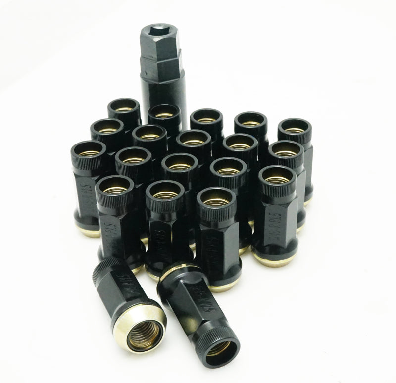 Wheel Mate Muteki SR45R Lug Nut Kit 12x1.5 - Black Wheel Mate Lug Nuts  AXOPROS
