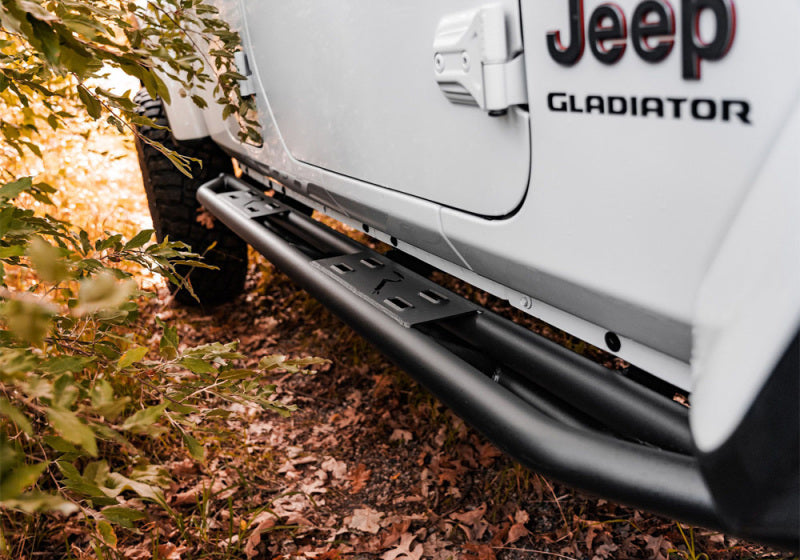 Rampage 20-22 Jeep Gladiator SRS Sidebar Rock Crawler Steps - Black Rampage Side Steps  AXOPROS