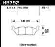 Hawk 15 Ford F-150 LTS Street Rear Brake Pads Hawk Performance Brake Pads - OE  AXOPROS