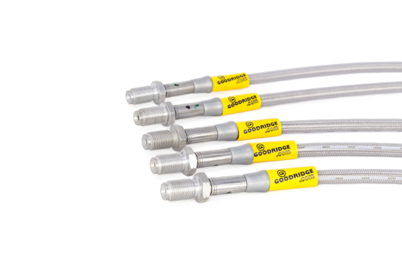 Goodridge 8/84-7/87 Toyota Corolla GTS Stainless Steel Brake Line Kit Goodridge Brake Line Kits  AXOPROS