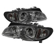 Spyder BMW E46 3-Series 02-05 4DR Projector Headlights 1PC LED Halo Smke PRO-YD-BMWE4602-4D-AM-SM SPYDER Headlights  AXOPROS