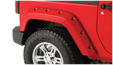 Bushwacker 07-18 Jeep Wrangler Pocket Style Flares 2pc Fits 2-Door Sport Utility Only - Black Bushwacker Fender Flares  AXOPROS