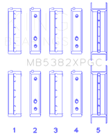 King Subaru EJ20/EJ22/EJ25 Including Turbo pMaxKote Performance Main Bearing Set - Size +.026mm King Engine Bearings Bearings  AXOPROS