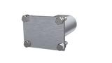 QTP 3in Weld-On QTEC Low Profile Conncetion Oval Tube Kit QTP Exhaust Cutouts  AXOPROS
