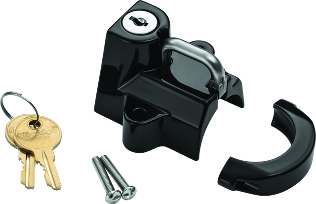 Kuryakyn Universal Helmet Lock 1-1/4-1-1/2 Black Kuryakyn Helmets and Accessories  AXOPROS