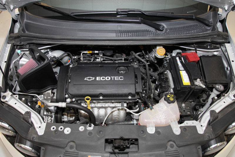 K&N 12 Chevy Sonic 1.8L Silver Typhoon Cold Air Intake K&N Engineering Cold Air Intakes  AXOPROS