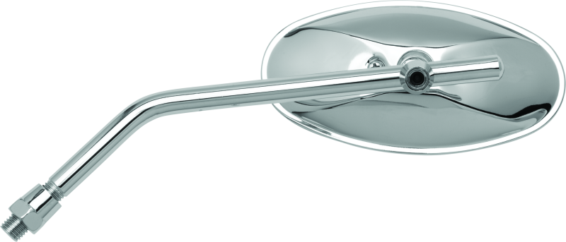 BikeMaster Adjustable Oval Mirror 10mm - Each -Chrome BikeMaster Side Mirrors  AXOPROS