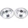 Power Stop 89-96 Nissan 300ZX Rear Evolution Drilled & Slotted Rotors - Pair PowerStop Brake Rotors - Slot & Drilled  AXOPROS