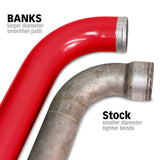 Banks 07-09 Ram 6.7L Diesel Boost Tube System - Driver Side Banks Power Intercooler Ducting  AXOPROS