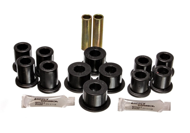 Energy Suspension 89-94 Toyota Pick Up 2WD (Exc T-100/Tundra) Black Rear Leaf Spring Bushing Set Energy Suspension Bushing Kits  AXOPROS