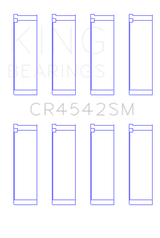 King Honda K-Series (Except A3) 16v 2.0L/2.3L/2.4L Connecting Rod Bearing Set (Set of 4) King Engine Bearings Bearings  AXOPROS