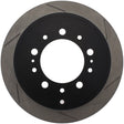 StopTech Power Slot 08-09 Lexus LX450/470/570 / 07-09 Toyota Tundra Slotted Left Rear Rotor Stoptech Brake Rotors - Slotted  AXOPROS
