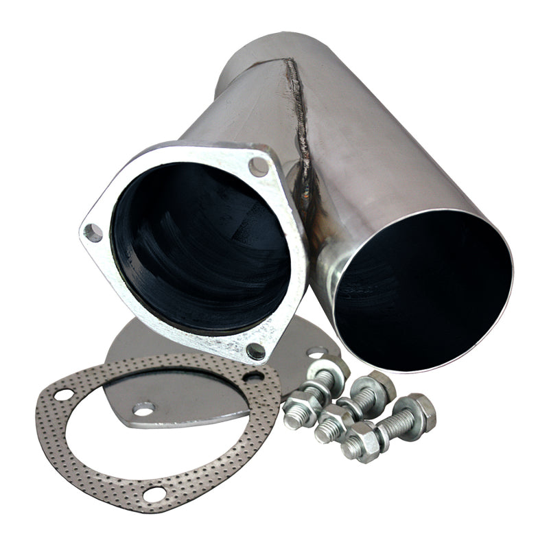 QTP 4in Weld-On QTEC Exhaust Cutout Y-Pipe QTP Y Pipes  AXOPROS
