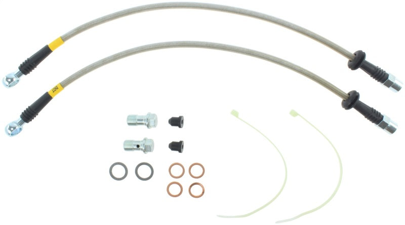 StopTech 02-03 Mini & Mini S Rear Stainless Steel Brake Line Kit Stoptech Brake Line Kits  AXOPROS