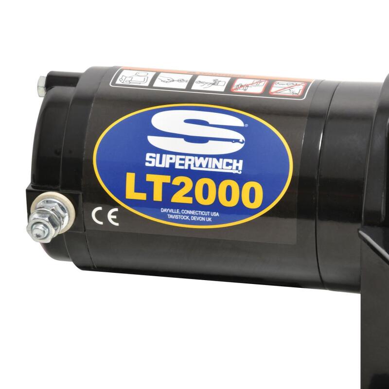 Superwinch 2000 LBS 12V DC 5/32in x 49ft Steel Rope LT2000 Winch Superwinch Winches  AXOPROS