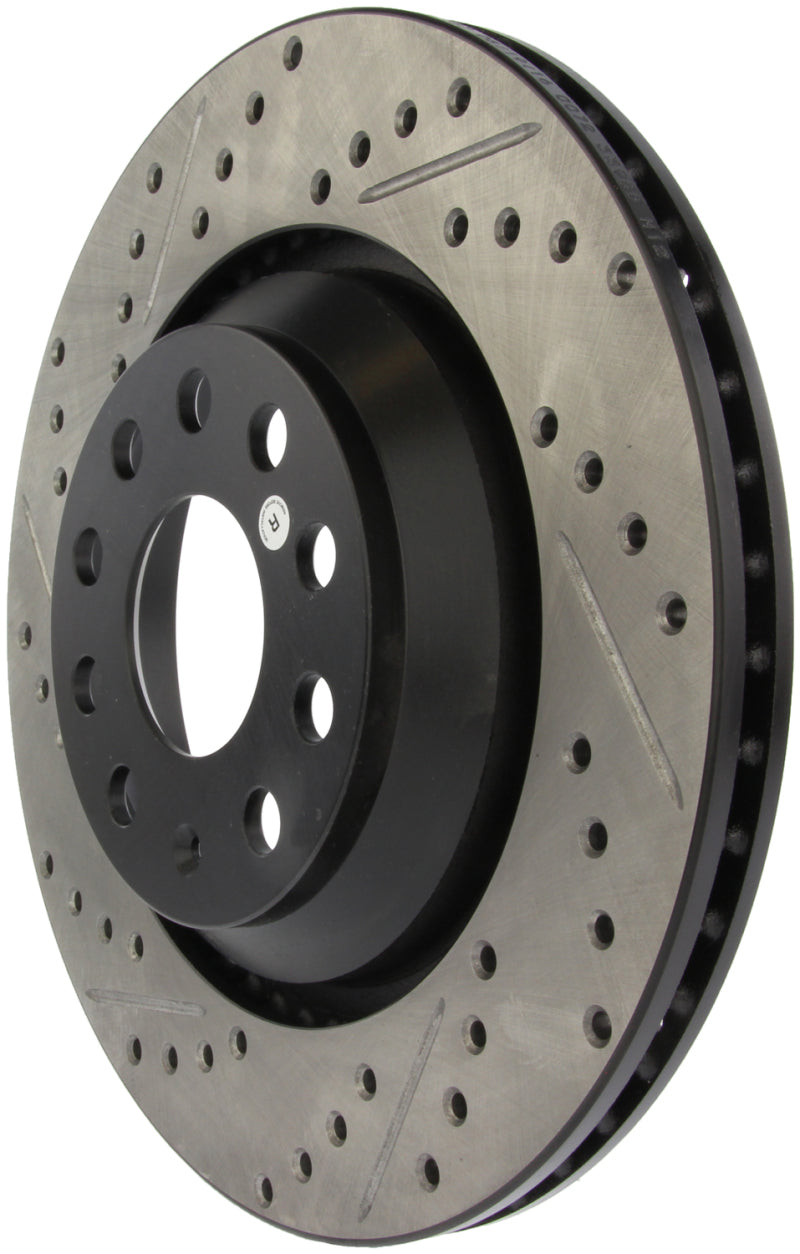 StopTech 09 VW Passat CC / 06-09 Passat Slotted & Drilled Right Rear Rotor Stoptech Brake Rotors - Slot & Drilled  AXOPROS