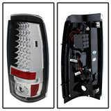 Spyder Chevy Silverado 1500/2500 03-06 (Does Not Fit Stepside)LED Tail Lights Chrm ALT-YD-CS03-LED-C SPYDER Tail Lights  AXOPROS