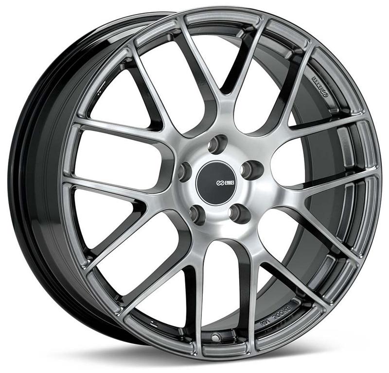 Enkei Raijin 18x8.5 38mm Offset 5x114.3 Bolt Pattern 72.6 Bore Diameter Hyper Silver Wheel Enkei Wheels - Cast  AXOPROS