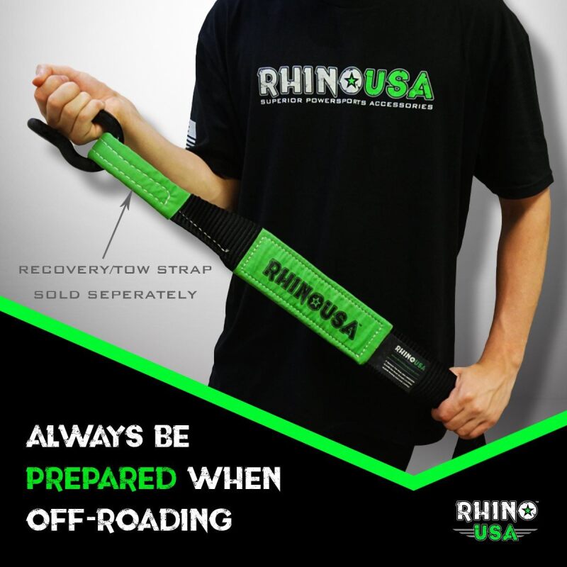 Rhino USA 30Ft Tow Strap/Shackles Combo Rhino USA Shackle Kits  AXOPROS