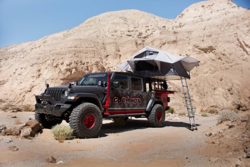Go Rhino 19-21 Jeep Gladiator XRS Overland Xtreme Rack - Black Go Rhino Truck Bed Rack  AXOPROS