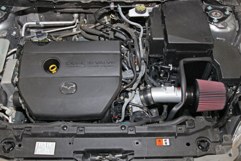 K&N 69 Series Typhoon Performance Intake Kit 2011-13 Mazda 3 L4-2.0L K&N Engineering Cold Air Intakes  AXOPROS