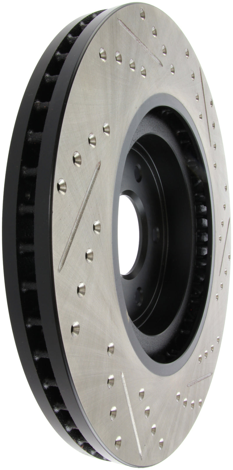 StopTech Infiniti G37 / Nissan 370Z SportStop Slotted & Drilled Front Right Rotor Stoptech Brake Rotors - Slot & Drilled  AXOPROS