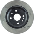 StopTech Power Slot 01-05 Mazda Miata Sport Suspension/Turbo SportStop Slotted Rear Left Rotor Stoptech Brake Rotors - Slotted  AXOPROS
