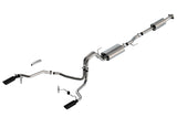 Borla F-150 2021 5.0L 4dr CC SB EC STB Lariat/KR/Pltm/LTD 3/2.25 SRE Cat-Back Touring Black CHR Tips Borla Catback  AXOPROS