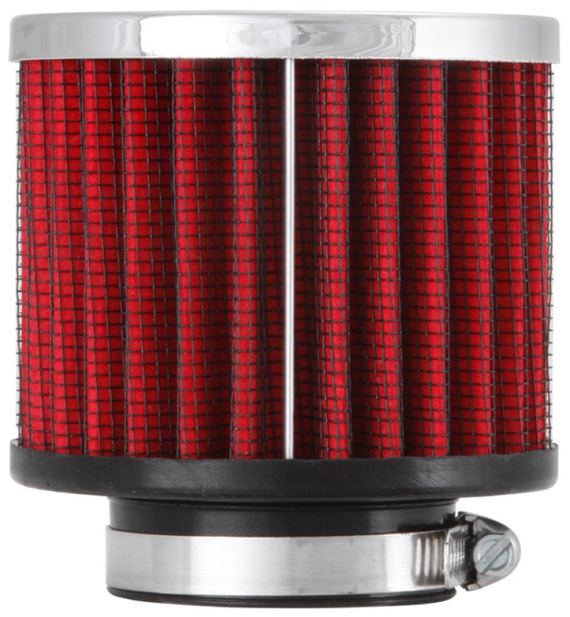 K&N 1.5in Flange ID x 3in OD x 2.5in H Chrome Finish Rubber Base Crankcase Vent Filter K&N Engineering Air Filters - Universal Fit  AXOPROS