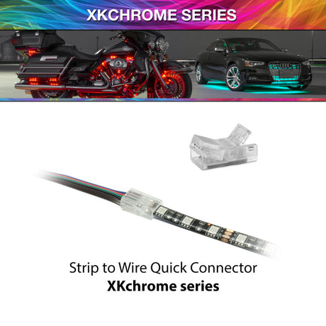 XKGLOW XK Glow 4 Pin Quick Connector- Strip to Wire XKchrome Light Accessories and Wiring aftermarket performance part