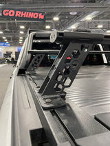 Go Rhino 15-22 Ford F-150 / 07-21 Toy. Tundra XRS Cross Bars Kit - Tex Blk (Attch Tonneau Cvr T-Trk) Go Rhino Truck Bed Rack  AXOPROS
