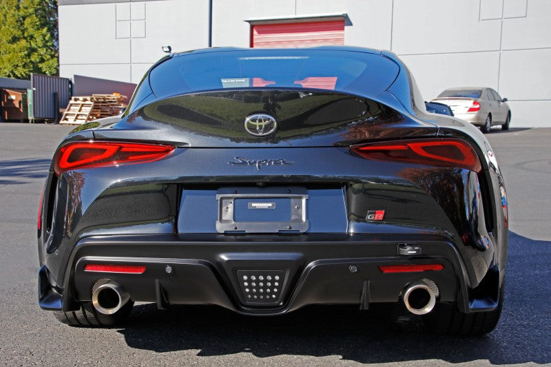 Perrin 2020 Toyota Supra Tow Hook Kit (Rear) - Black Perrin Performance Tow Hooks  AXOPROS