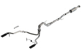 Borla F-150 2021 5.0L 4dr CC SB EC STB Lariat/KR/Platinm/LTD 3/2.25 SRE Cat-Back ATAK Black CHR Tips Borla Catback  AXOPROS