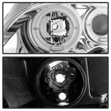 Spyder BMW E46 3-Series 02-05 4DR Projector Headlights 1PC LED Halo Chrm PRO-YD-BMWE4602-4D-AM-C SPYDER Headlights  AXOPROS