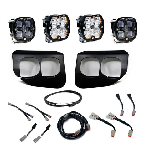 Baja Designs Baja Designs 20-22 Ford SD Squadron Pro/SAE 2.0 Dual Fog Pocket Kit Upfitter (SAE Fog) - Clear Fog Lights aftermarket performance part