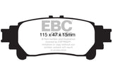 EBC 10+ Lexus RX350 3.5 (Japan) Greenstuff Rear Brake Pads EBC Brake Pads - Performance  AXOPROS