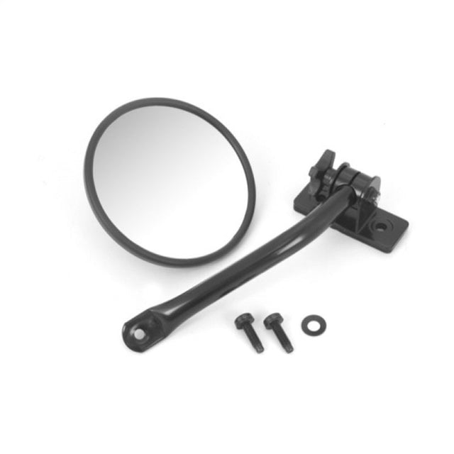 Rugged Ridge 97-18 Jeep Wrangler Black Round Quick Release Mirror Rugged Ridge Exterior Trim  AXOPROS