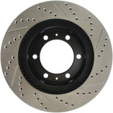 StopTech 07-08 Toyota FJ Cruiser / 05-08 Tacoma (6 lug) / 03-08 4 Runner (319mm disc) SportStop Slo Stoptech Brake Rotors - Slot & Drilled  AXOPROS
