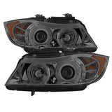 Spyder BMW E90 3-Series 06-08 (4 dr) Proj LED Halo Amber Reflctr Rplc Bulb Smke PRO-YD-BMWE9005-AM-S SPYDER Headlights  AXOPROS